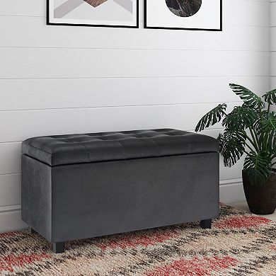 Simpli Home Cosmopolitan Storage Ottoman