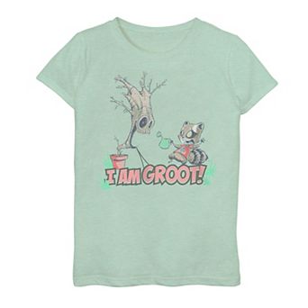 Girls 7-16 Marvel Guardians Of The Galaxy I Am Groot Easter Graphic Tee