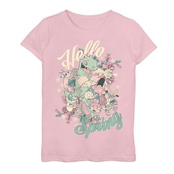 Girls 7-16 Nickelodeon Friends Groupshot Hello Spring Graphic Tee