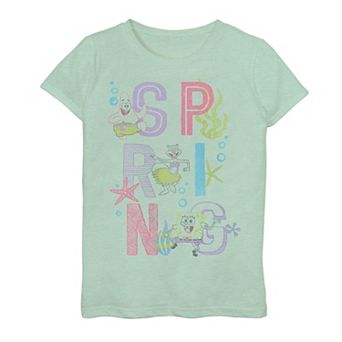 Girls 7-16 Nickelodeon Spongebob Squarepants Ocean Spring Graphic Tee