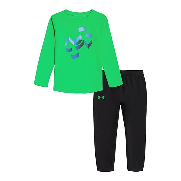 Toddler Boy Under Armour Speed Tilt Logo Graphic Tee & Fleece Jogger