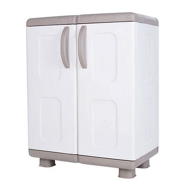 Homeplast Eve Cabinet 2 Door 2 Shelf Outdoor Plastic Storage Unit