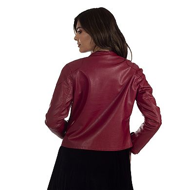 Women's Lee® Cafe Racer Faux-Leather Jacket