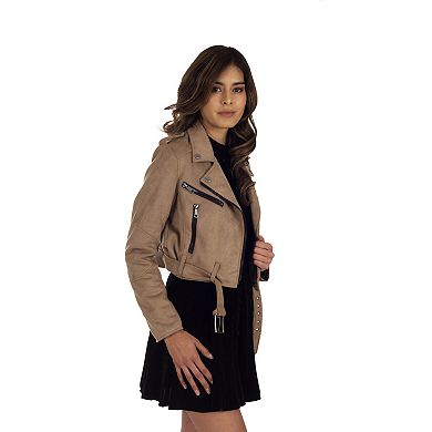 Women's Lee® Faux-Suede Biker Jacket