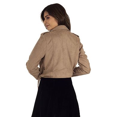 Women's Lee® Faux-Suede Biker Jacket