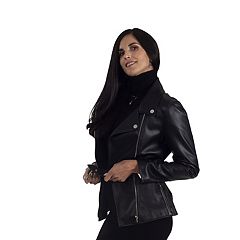 Agnes Orinda Leather Vest for Women Plus Size Notch Lapel Zipper Club  Motorcycle Faux Leather Vest 3X Black at  Women's Coats Shop