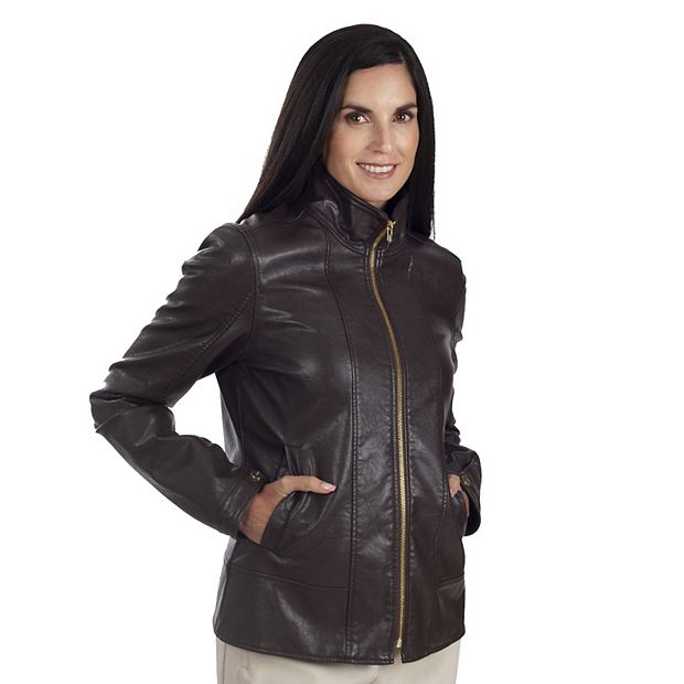 Kohls womens shop faux leather jacket