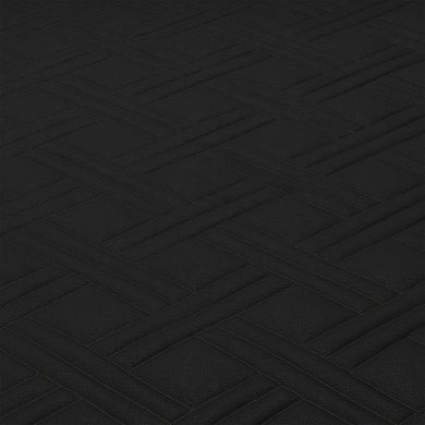 Hastings Home Black Quilt Coverlet