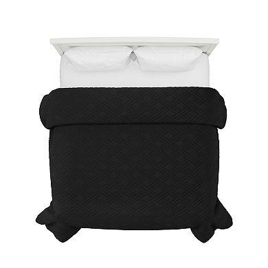 Hastings Home Black Quilt Coverlet