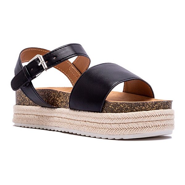 Qupid Cancun Espadrille Platform Sandal