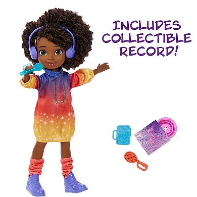 Karma’s World Singing Doll with Music Accessories and Collectible Record