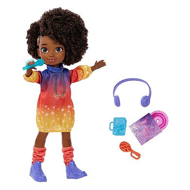 Karma’s World Singing Doll with Music Accessories and Collectible Record