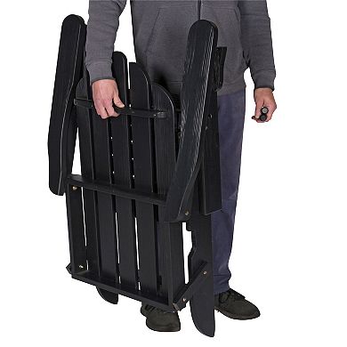 Shine Company Marina II Folding Adirondack Chair