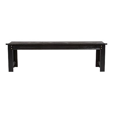 Shine Company 5-ft. Backless Garden Bench