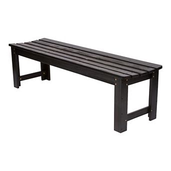 Shine Company 5-ft. Backless Garden Bench