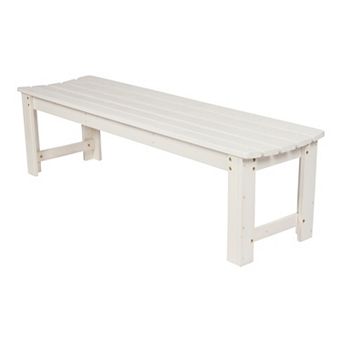 Shine Company 5-ft. Backless Garden Bench