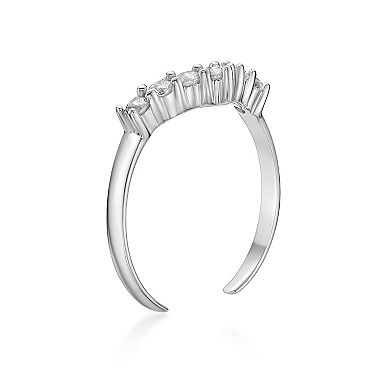 Lila Moon 10k Gold Cubic Zirconia Adjustable Toe Ring