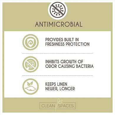 Clean Spaces Nurture Sustainable Antimicrobial 6-Piece Bath Towel Set