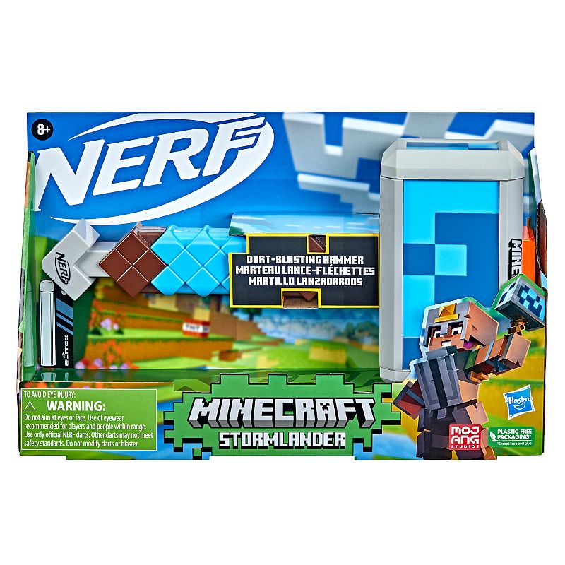 39554042 Nerf Minecraft Stormlander Hammer Dart Toy, Multic sku 39554042
