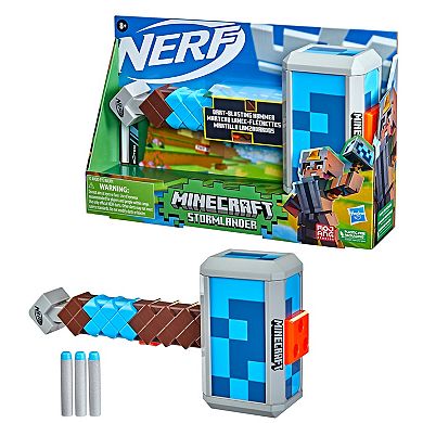 Nerf Minecraft Stormlander Hammer Dart Toy