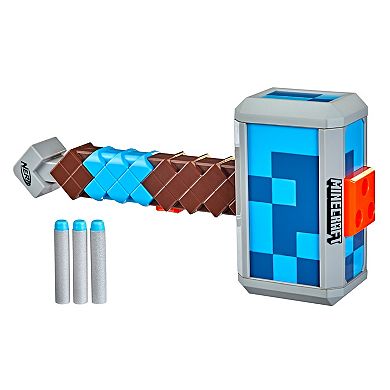 Nerf Minecraft Stormlander Hammer Dart Toy