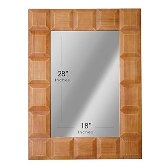 Head West Carved Rectangle Wall Mirror