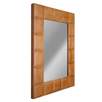 Head West Carved Rectangle Wall Mirror