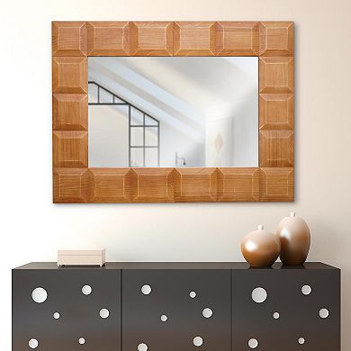 Head West Carved Rectangle Wall Mirror