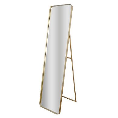 Head West Gold Finish Full Length Floor Mirror
