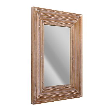 Head West Whitewash Farmhouse Wall Mirror