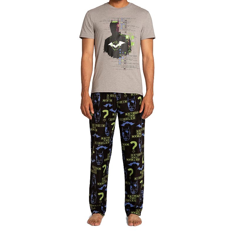 Mens Holiday Character Boxed Pajama Set, Size: Large, The Batman
