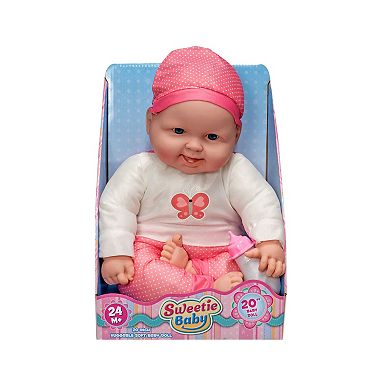Grandex 20-Inch Soft Lovely Baby Doll Dressed in Pink