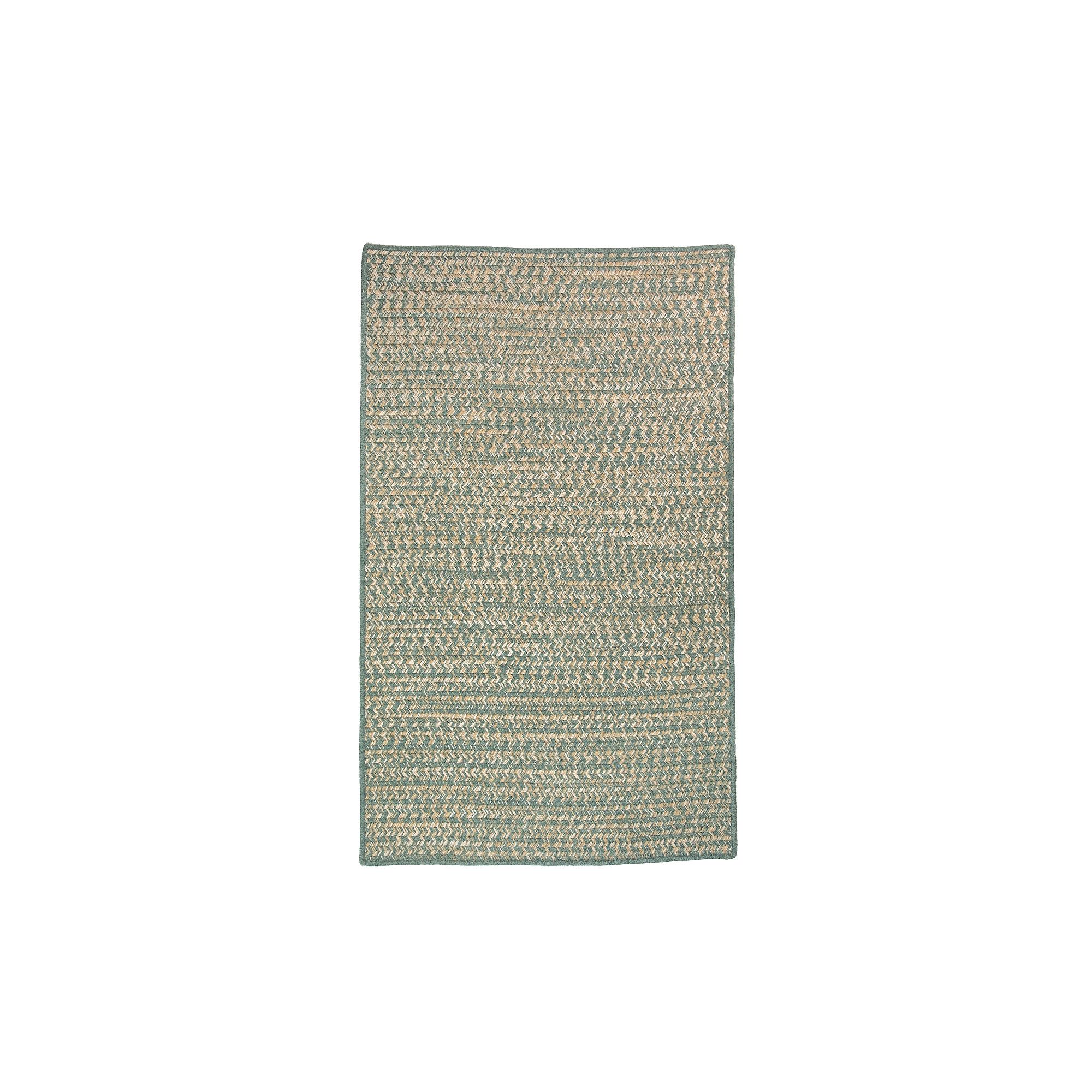 Colonial Mills Monterey Wool Tweed Natural Rug, Green