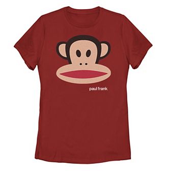 Juniors' Paul Frank Red Small "Paul Frank" Graphic Tee