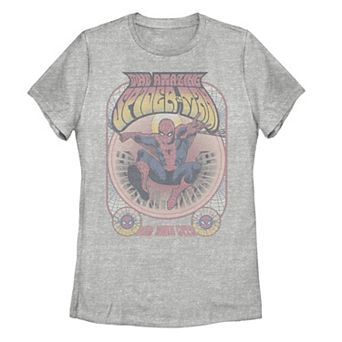 Disney's Marvel Amazing Spiderman Juniors' Vintage "Spiderman" Graphic Tee
