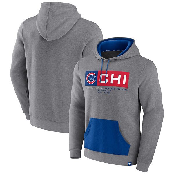 Men's Fanatics Branded Heathered Gray Chicago Cubs Number