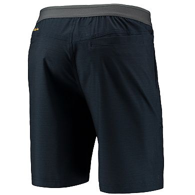 Men's Columbia Navy West Virginia Mountaineers Twisted Creek Omni-Shield Shorts