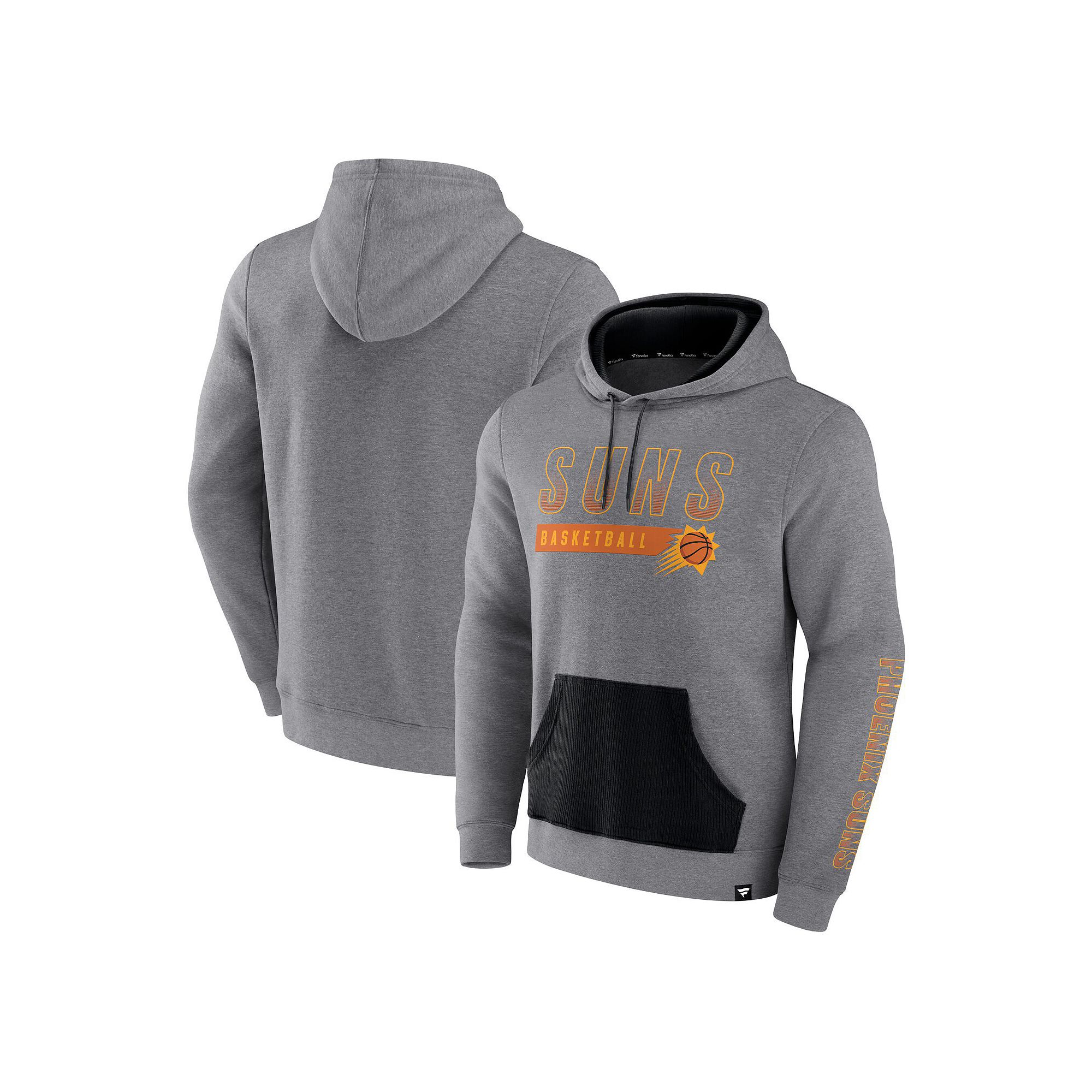 Mens Fanatics Branded Heathered Gray Phoenix Suns Off The Bench Color Bloc