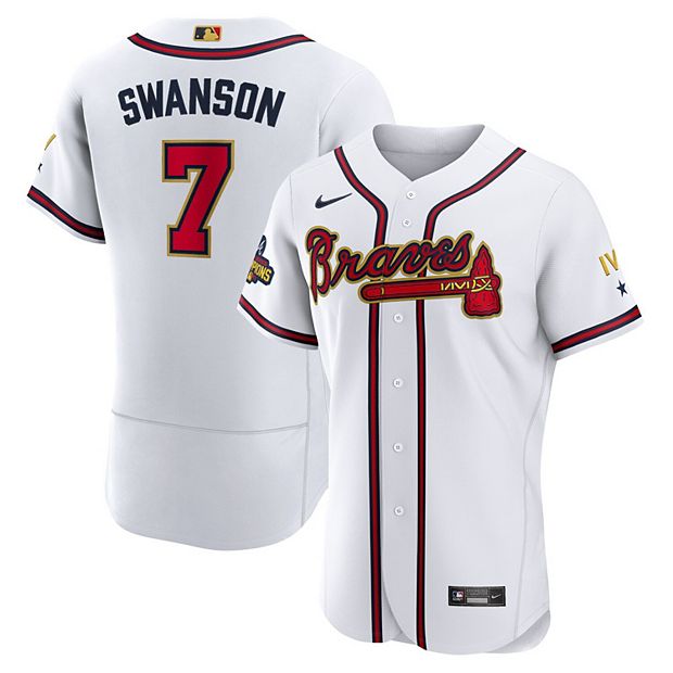 Dansby Swanson Women's Atlanta Braves Home Jersey - White Authentic