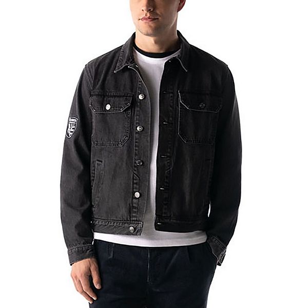 Black denim hot sale jacket kohls