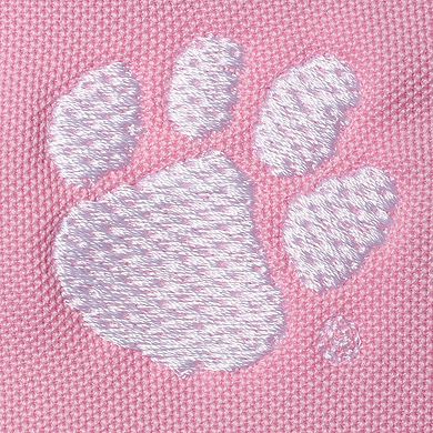 Infant Garb Pink Clemson Tigers Caroline Cap Sleeve Polo Romper
