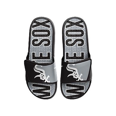 Men's FOCO Chicago White Sox Logo Gel Slide Sandals