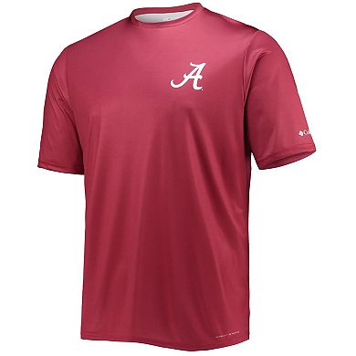 Men's Columbia Crimson Alabama Crimson Tide Terminal Tackle Omni-Shade T-Shirt