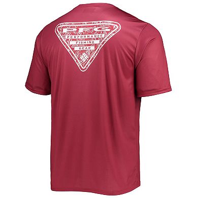 Men's Columbia Crimson Alabama Crimson Tide Terminal Tackle Omni-Shade T-Shirt