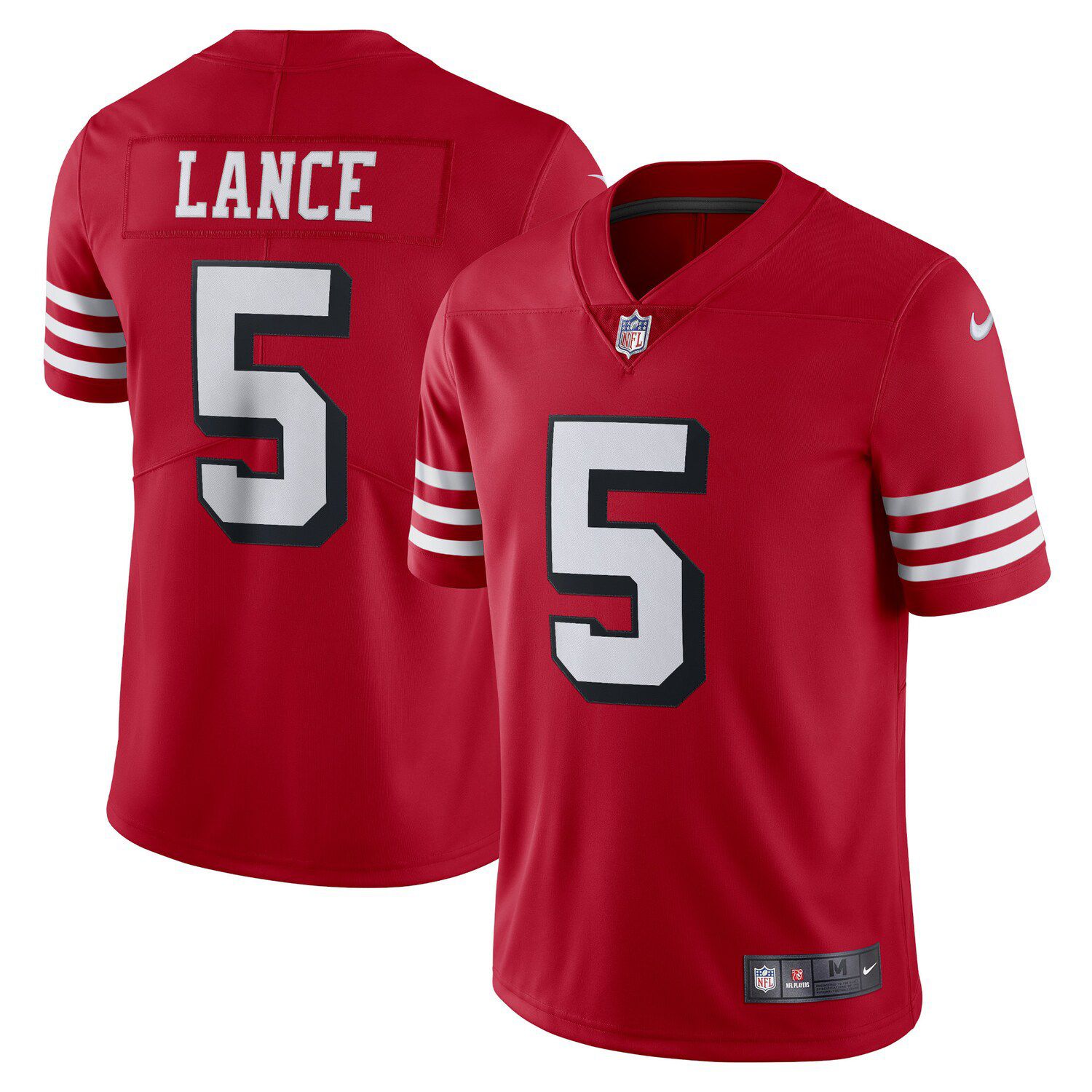 Men's Nike Trey Lance Gray San Francisco 49ers Atmosphere Fashion Game  Jersey