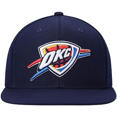 Men's Mitchell & Ness Navy Oklahoma City Thunder Ground 2.0 Snapback Hat