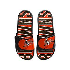 FOCO Men's NFL Team Logo Sport Shower Foam Slide Flip Flop Sandals