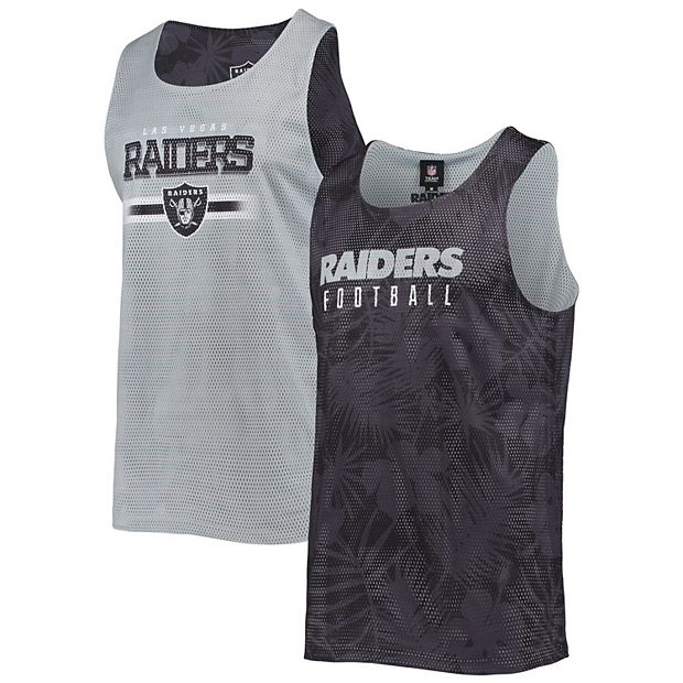 FOCO Men's Black Las Vegas Raiders Floral Reversible Mesh Tank Top