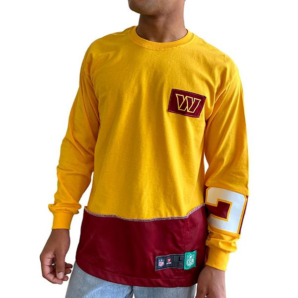 Men's Refried Apparel Gold Washington Commanders Angle Long Sleeve TShirt