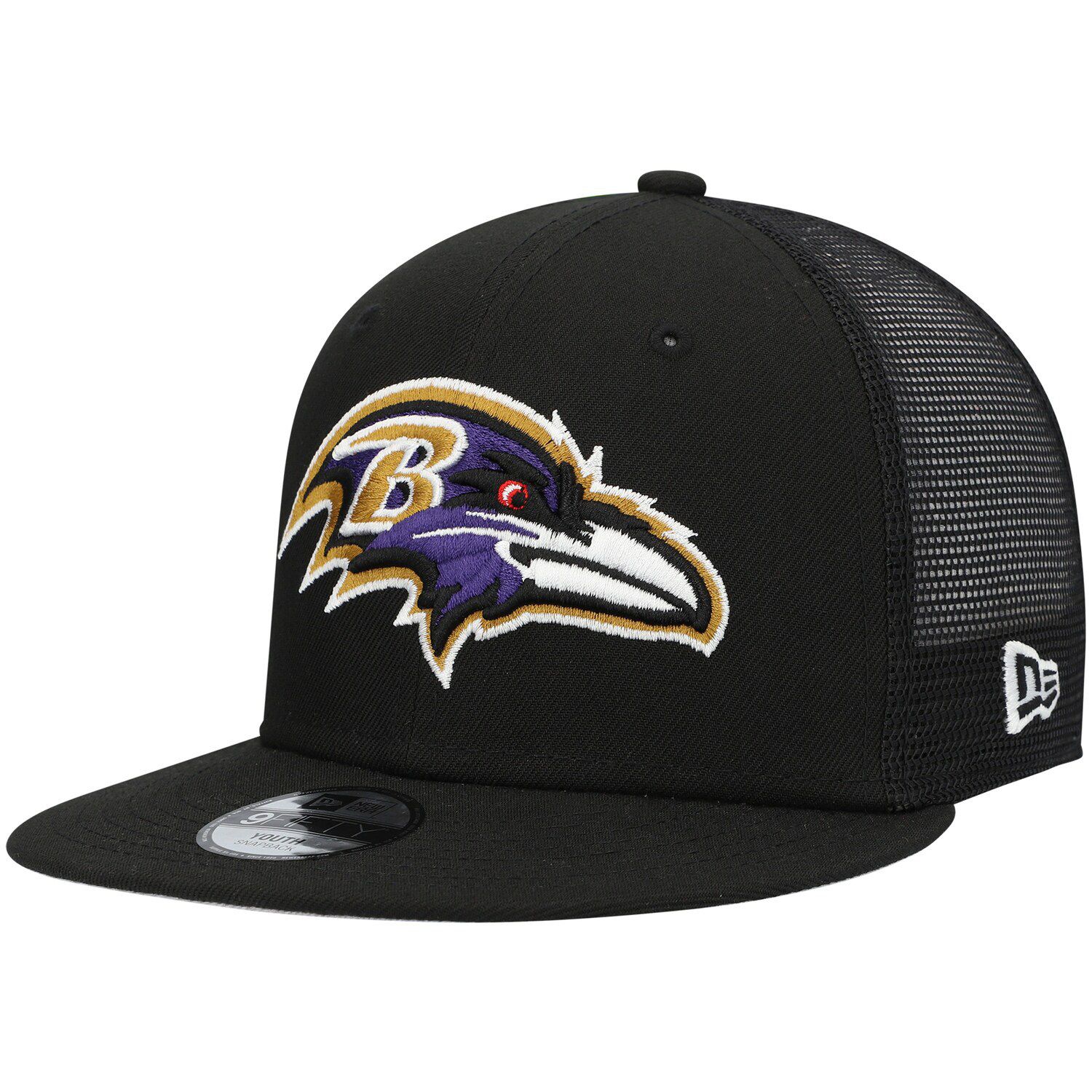 Men's New Era Black/Purple Baltimore Ravens Team Banded 39THIRTY